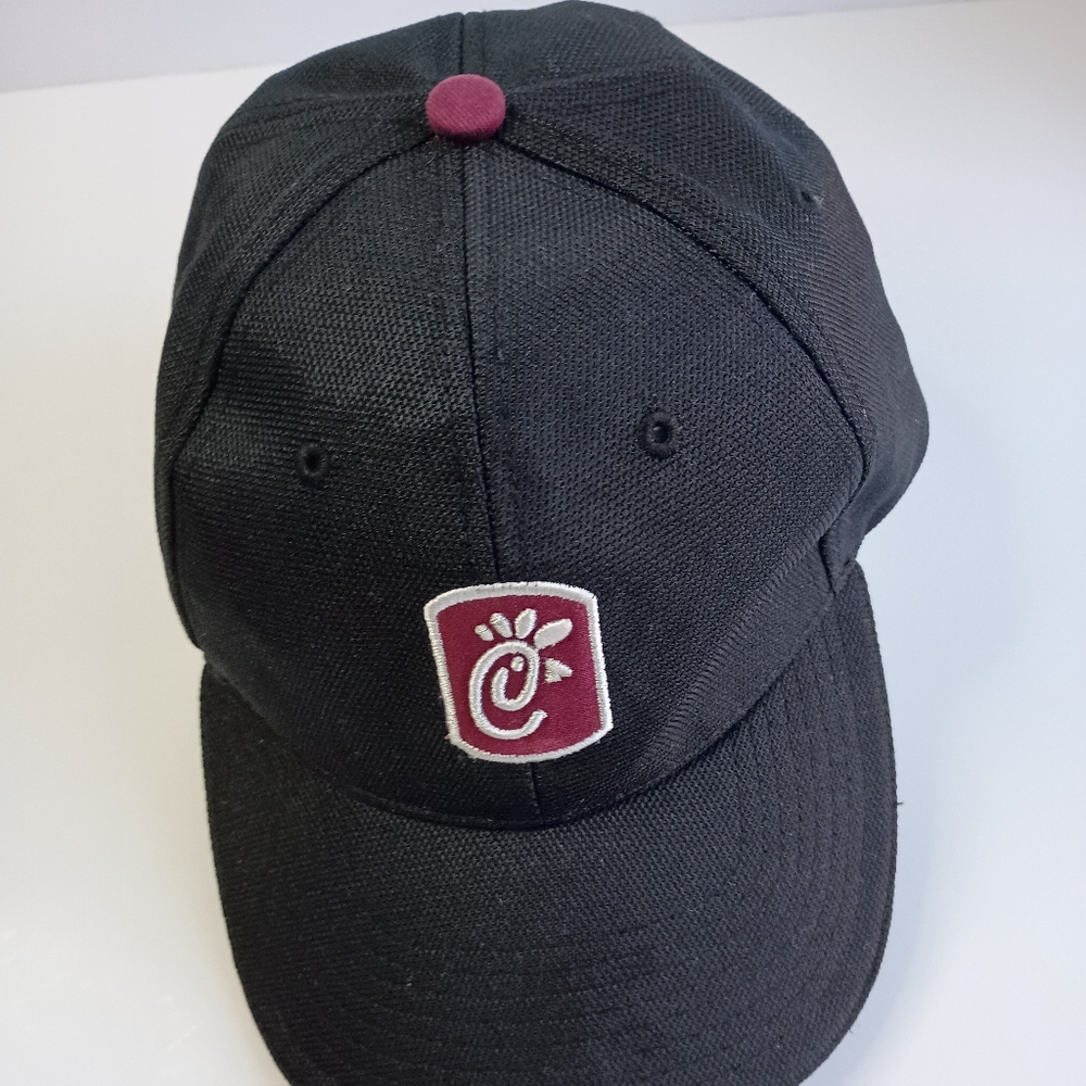 Chick Fil A  Hat Team Member Cap Adjustable  Black Team Style Uniform Polyester